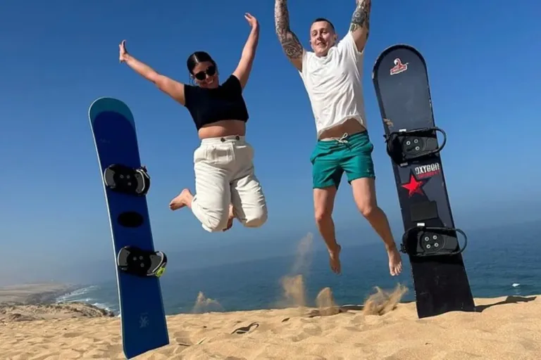 Sand Dunes near Taghazout: Timlalin Sunset and Sandboarding in Agadir, Morocco